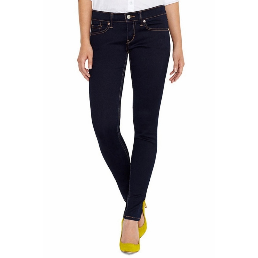 Levi's Dark Indigo Skinny Jeans with Contrast Stitching